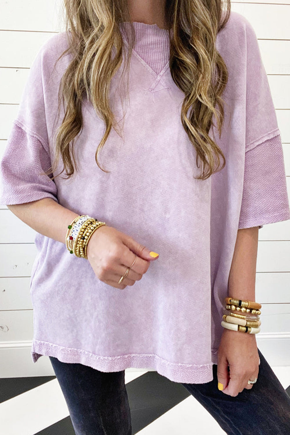 Heavy Every Day Tee - Washed Mauve, mnml