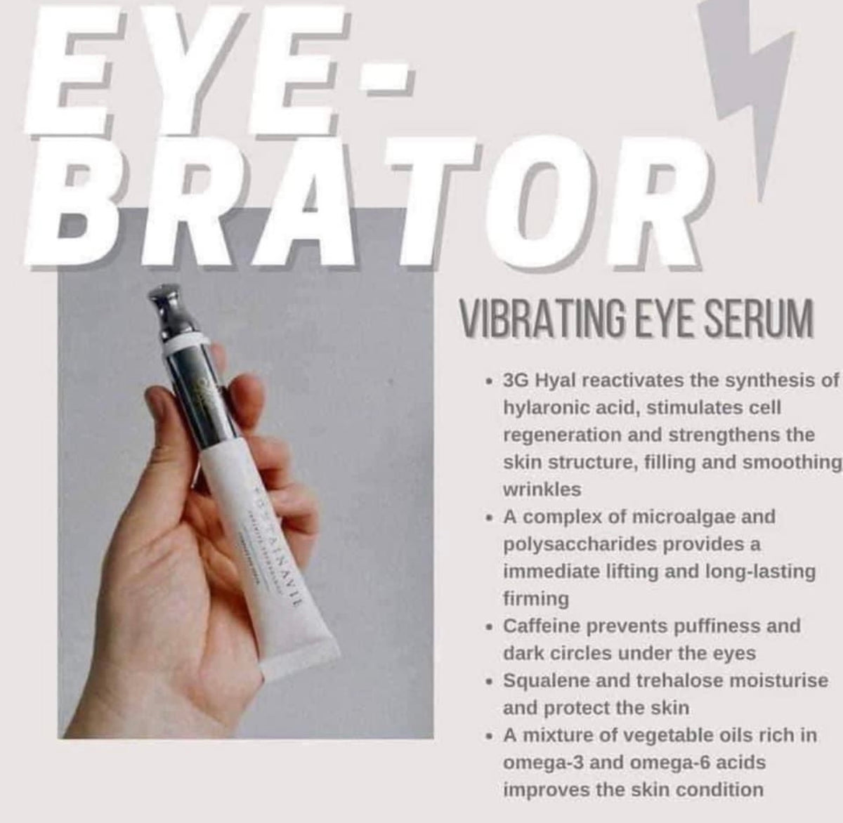 Vibrating complex eye serum