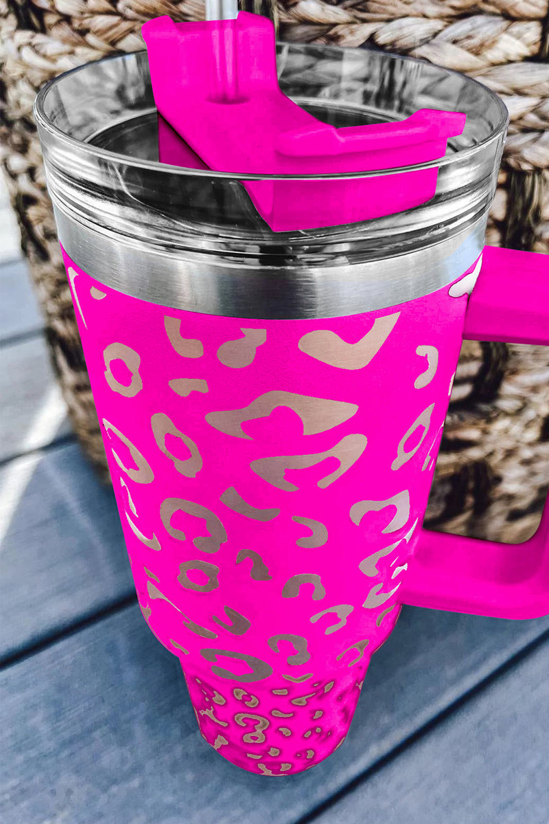 Rose Leopard Spotted 304 Stainless Double Insulated Cup 40oz