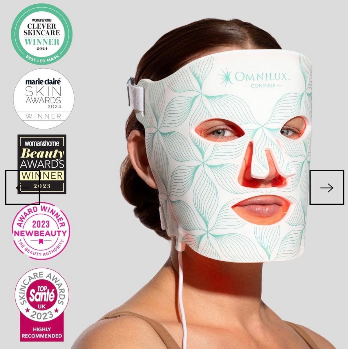 Omnilux contour and décolleté face mask pre-order (arrives in @ 1 week)