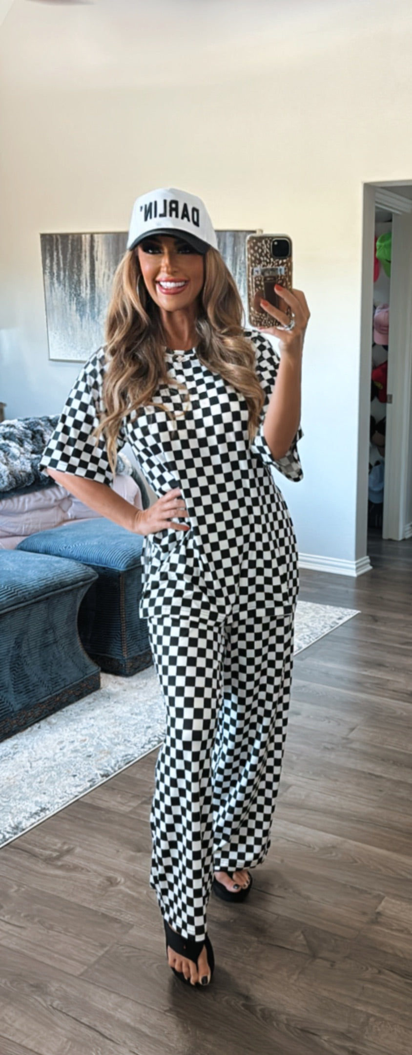 Checkered outfit