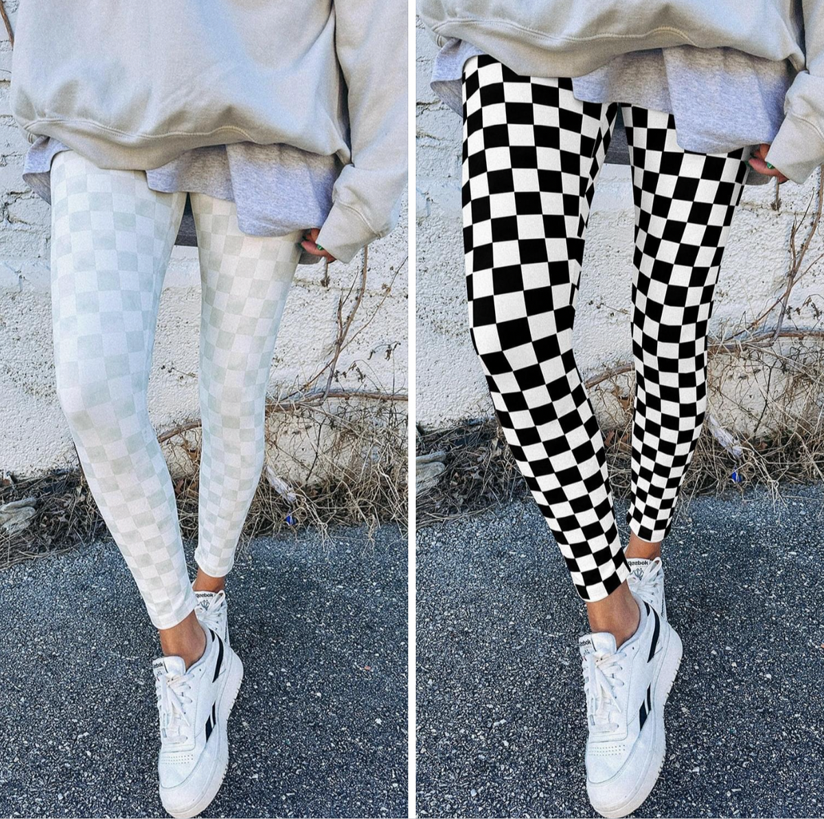 Checkered leggings pre-order (arrive in @ 2-3 weeks)