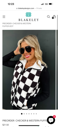 Checkered vest