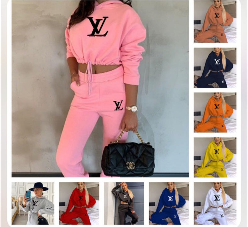 LV Drawstring Sweatsuit